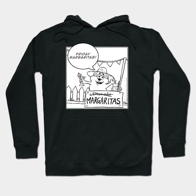 Derek the Cat - Friday Margaritas Hoodie by scoffin